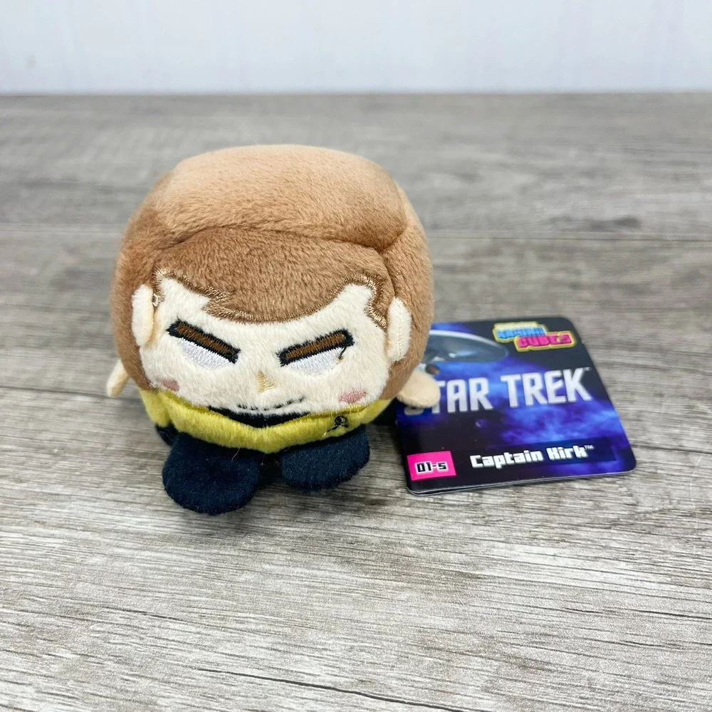 Star Trek Captain Kirk Kawaii Cubes Small Plush Wish Factory 2 Inch Cube